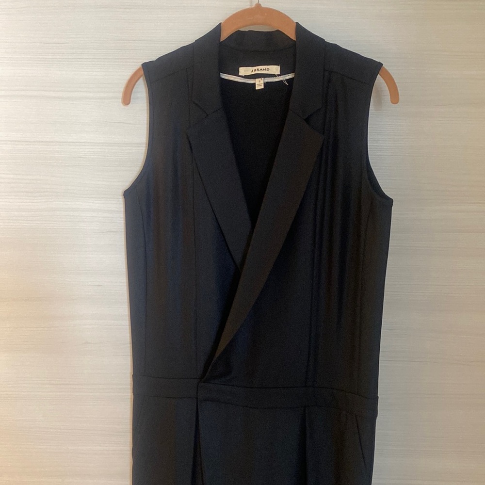 J Brand Black Tuxedo Jumper Jumpsuit Size Small